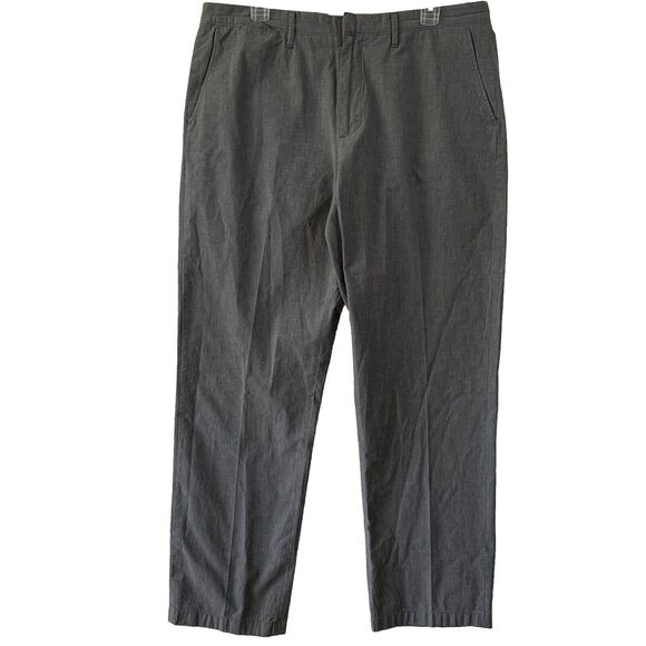 J. Crew Chino Pants Men 34X32 Grey Casual Lightweight Cotton Trousers Pockets - Picture 1 of 16